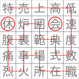 休会