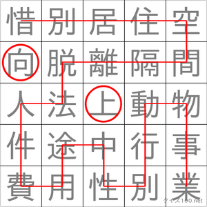 向上