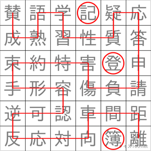 登記簿
